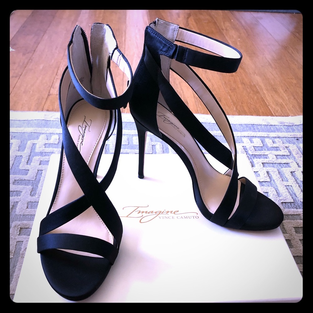 Vince Camuto strappy open toe heels- brand new!